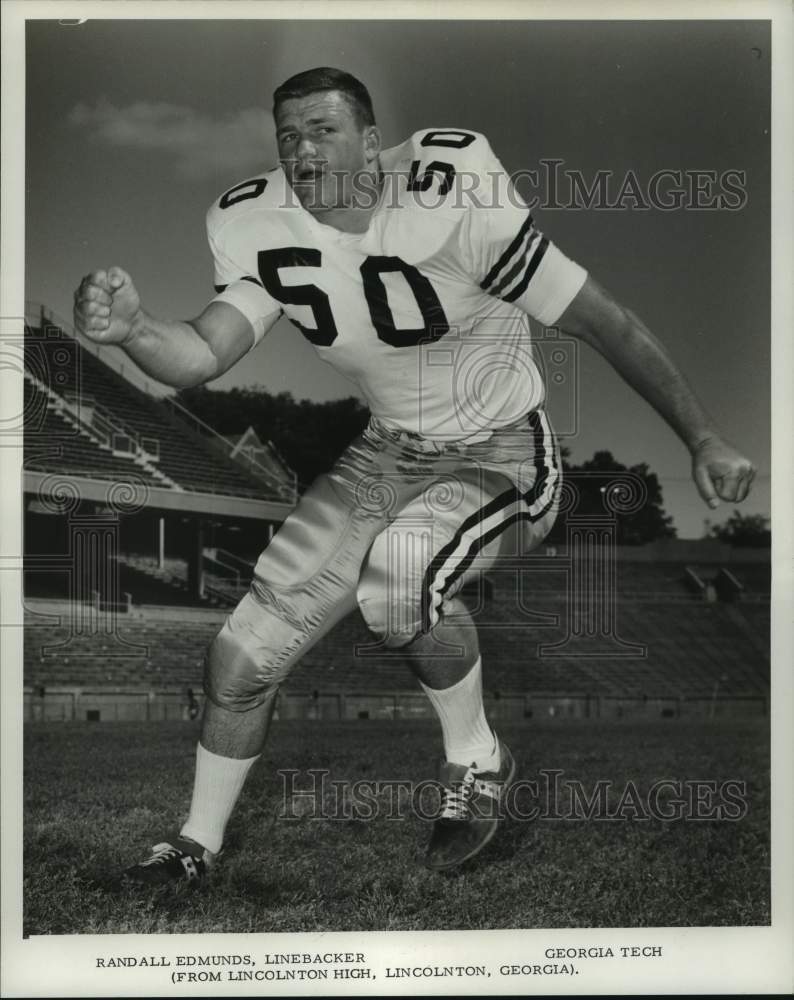 1967 Press Photo Georgia Tech college football player Randall Edmunds - Historic Images