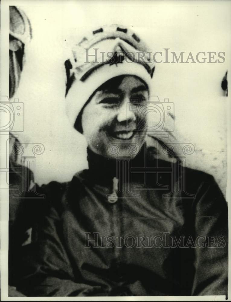 1968 Press Photo Canadian Olympic skier Nancy Greene - nos13338- Historic Images