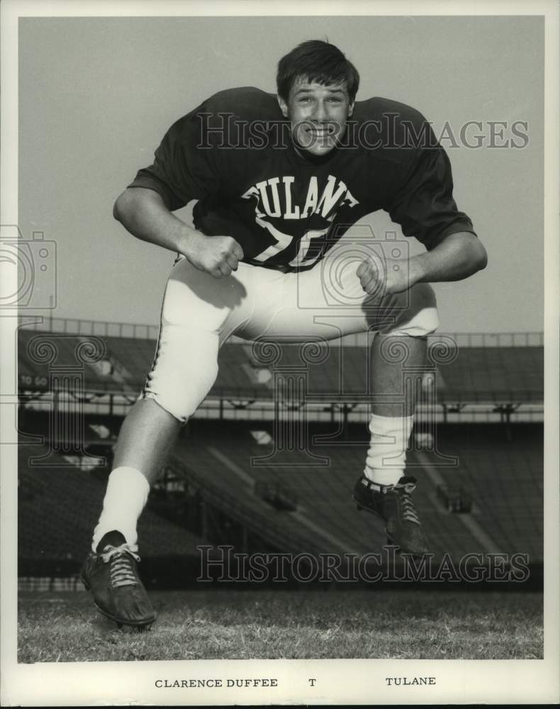 1969 Tulane college football player Clarence Duffee-Historic Images