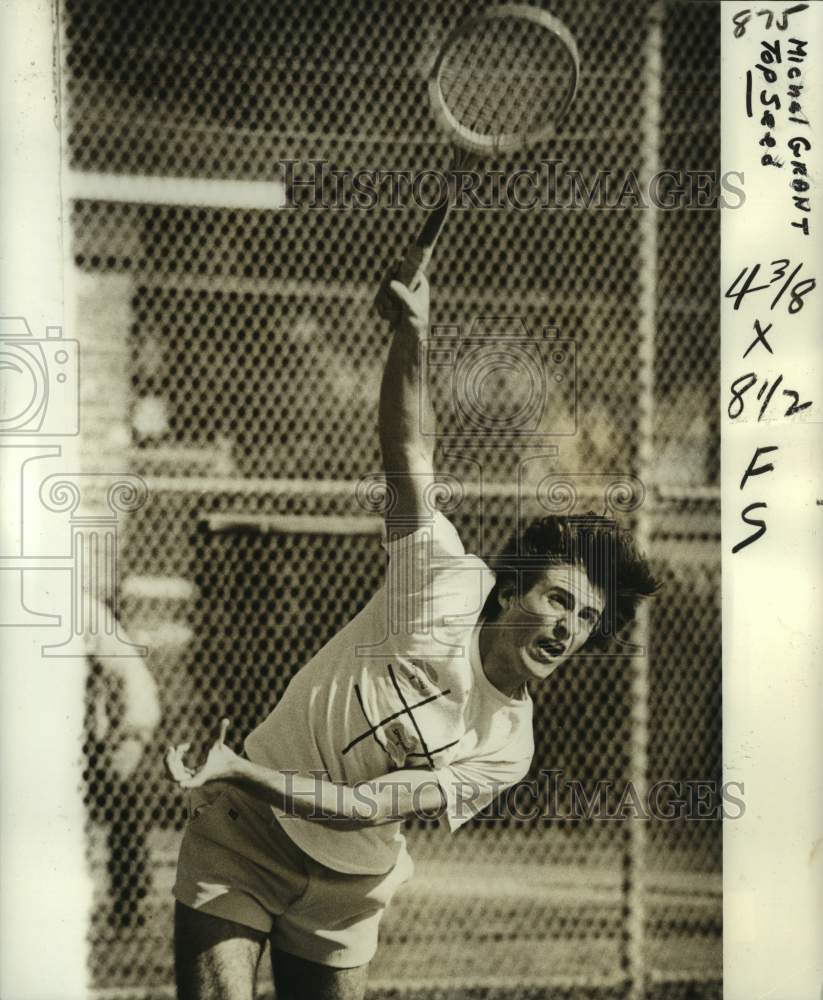 1976 Press Photo Sugar Bowl tennis player Michael Grant - nos13889 - Historic Images