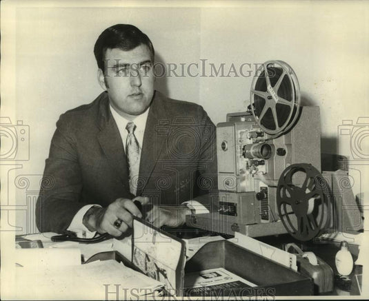 1971 Press Photo LSU-New Orleans basketball coach Ron Greene - nos14013 - Historic Images