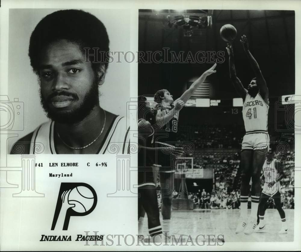 1978 Press Photo Indiana Pacers Basketball Player Len Elmore - nos14179 - Historic Images