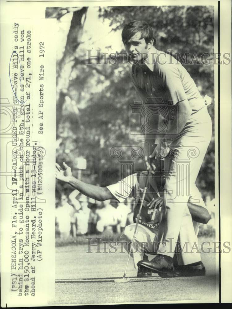 1972 Press Photo Golf - Dave Hill Wins $150,000 Monsanto Open - nos14418- Historic Images