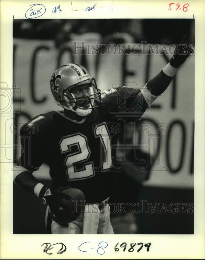 1989 Press Photo New Orleans Saints football player Dalton Hilliard - Historic Images