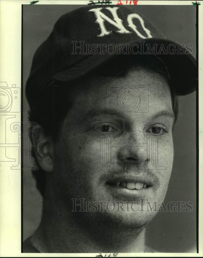 1984 Press Photo New Orleans baseball player Mark Higgins - nos14471 - Historic Images