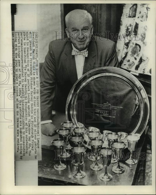 1959 Press Photo National League baseball president Warren Giles - nos14783 - Historic Images