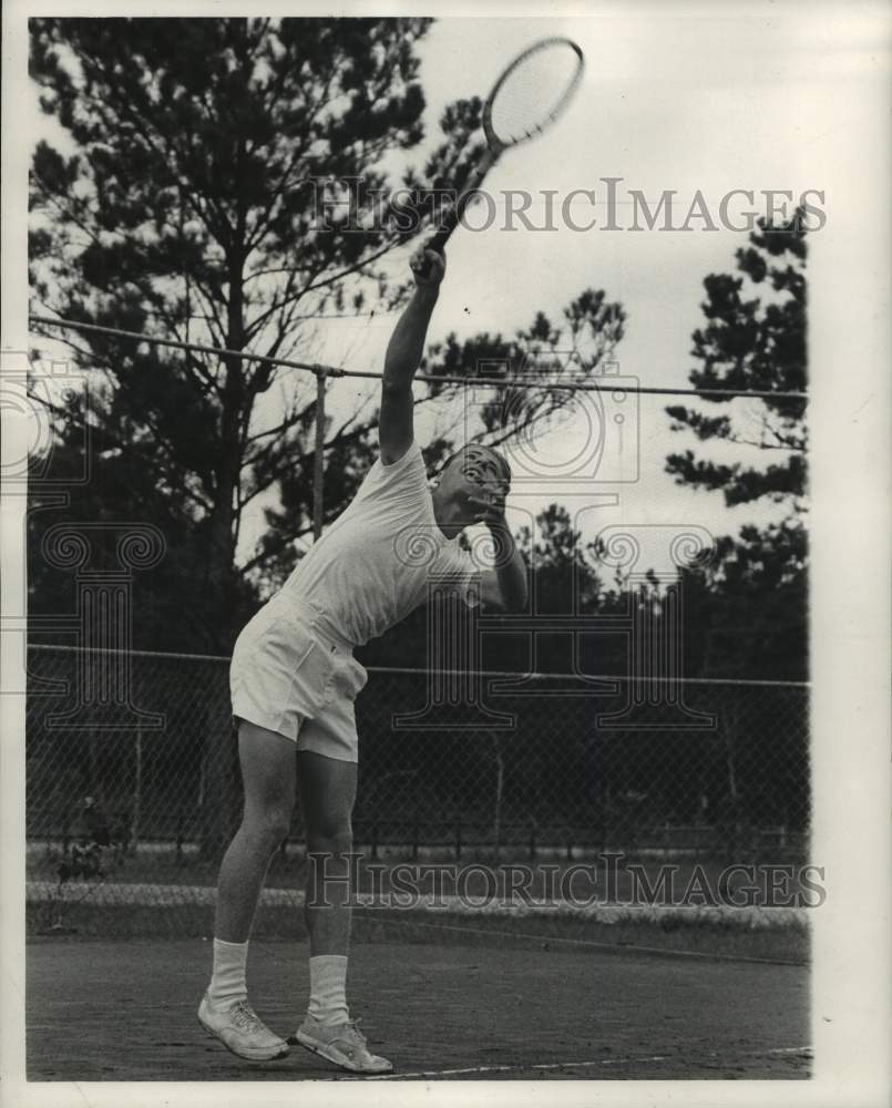 1962 Press Photo Tennis player Upton Giles III of Covington, Louisiana - Historic Images