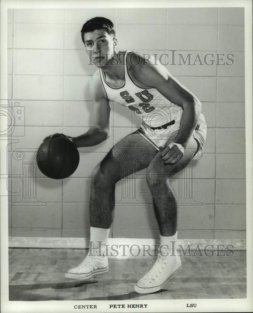 1967 Press Photo LSU college basketball player Pete Henry - nos15042- Historic Images
