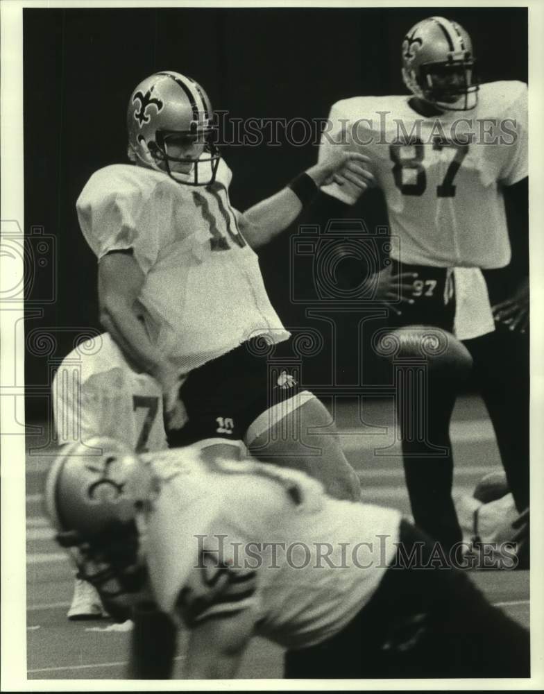 1985 Press Photo New Orleans Saints football punter Brain Hansen - nos15142- Historic Images