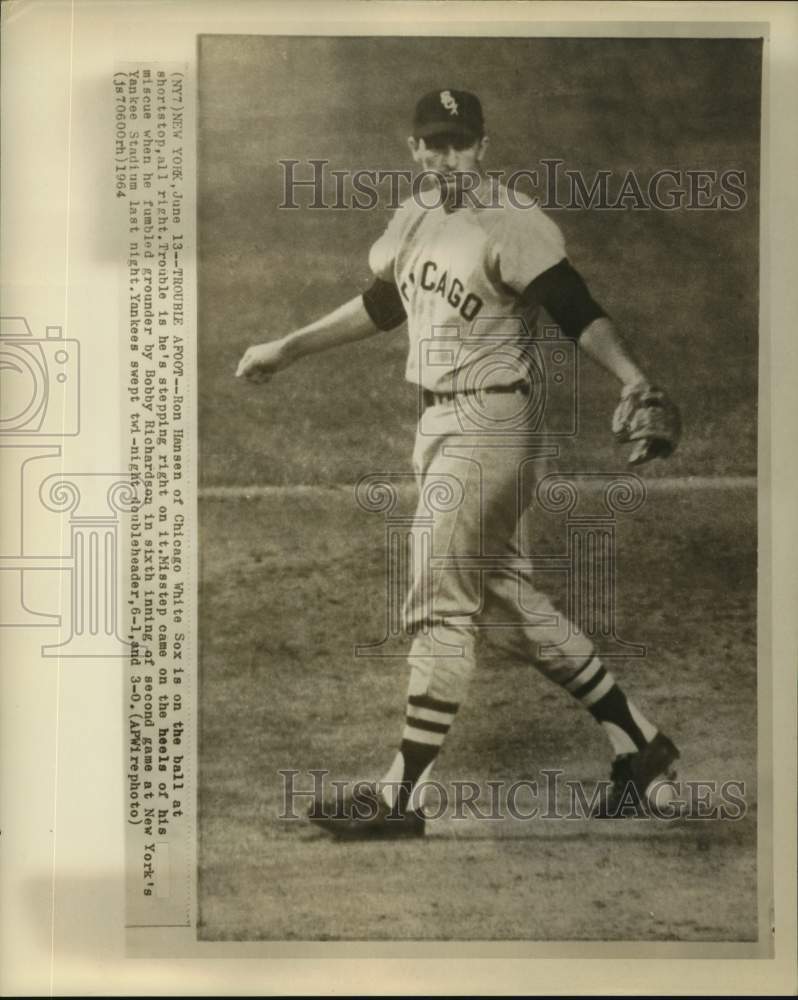 1964 Press Photo Chicago White Sox baseball player Ron Hansen - nos15283 - Historic Images