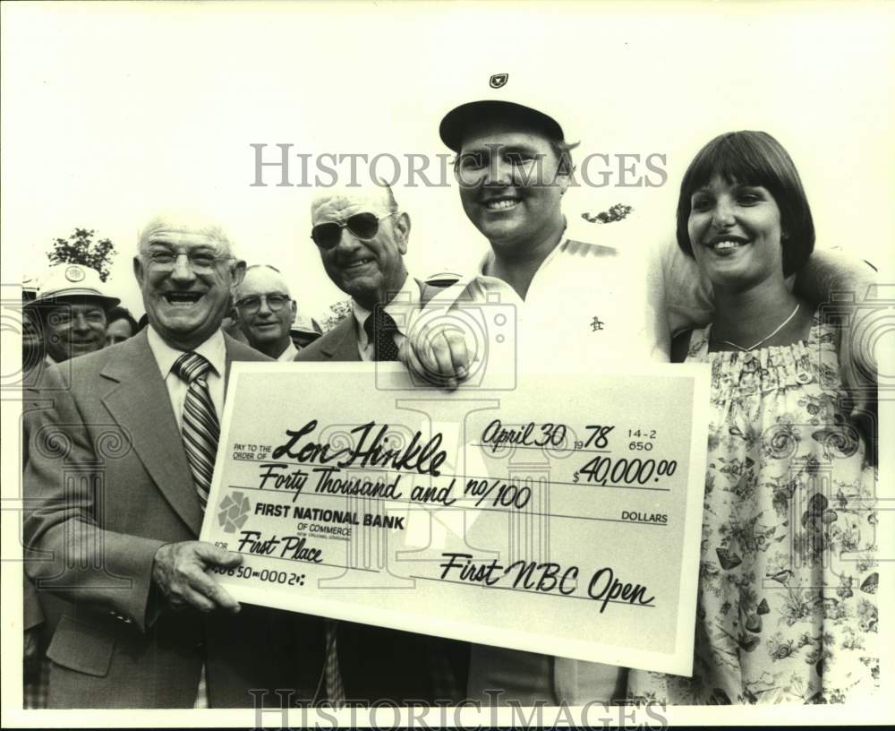 1978 Press Photo FIrst NBC Open golf champion Lon Hinkle - nos15368- Historic Images