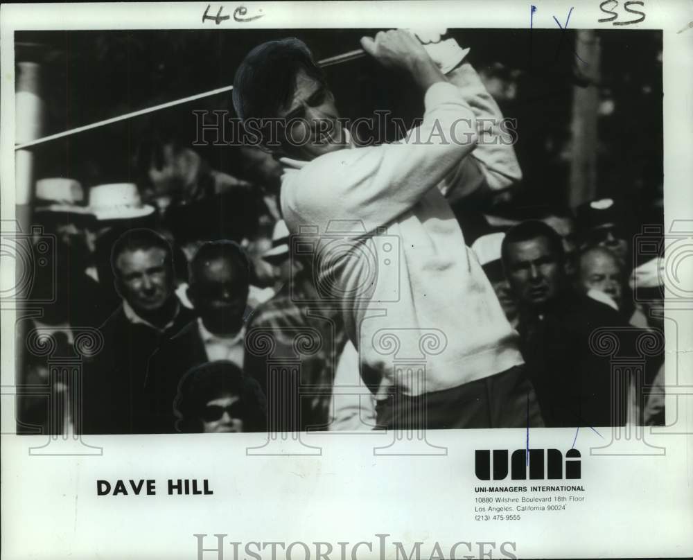 1972 Press Photo Pro golfer Dave Hill - nos15387- Historic Images