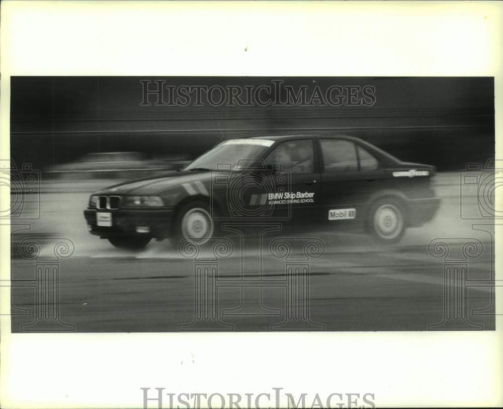 1991 Press Photo Participants in the BMW Skip Barber driving school - Historic Images