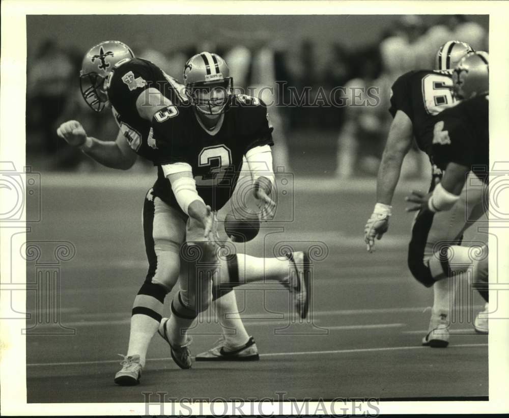 1987 Press Photo New Orleans Saints football player Bobby Hebert - nos15578 - Historic Images