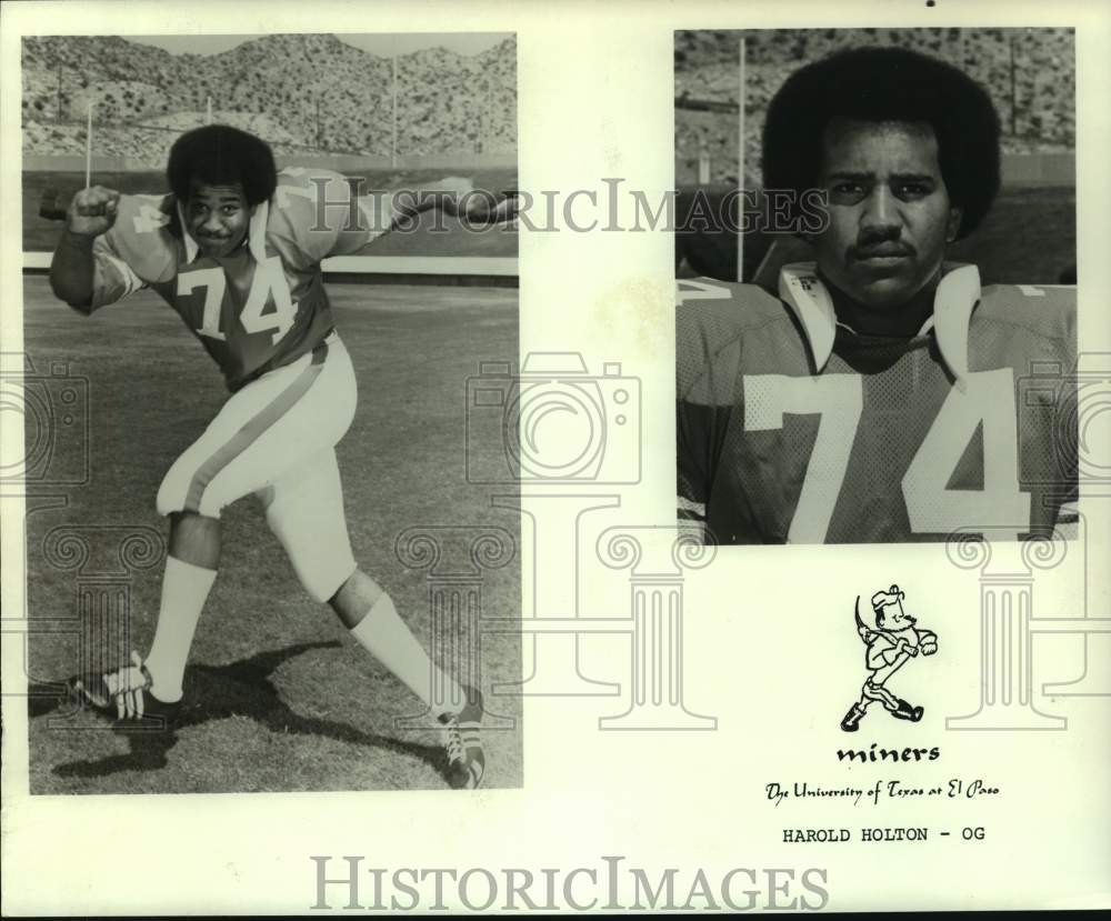 1973 Press Photo Texas-El Paso college football player Harold Holton - nos15713- Historic Images