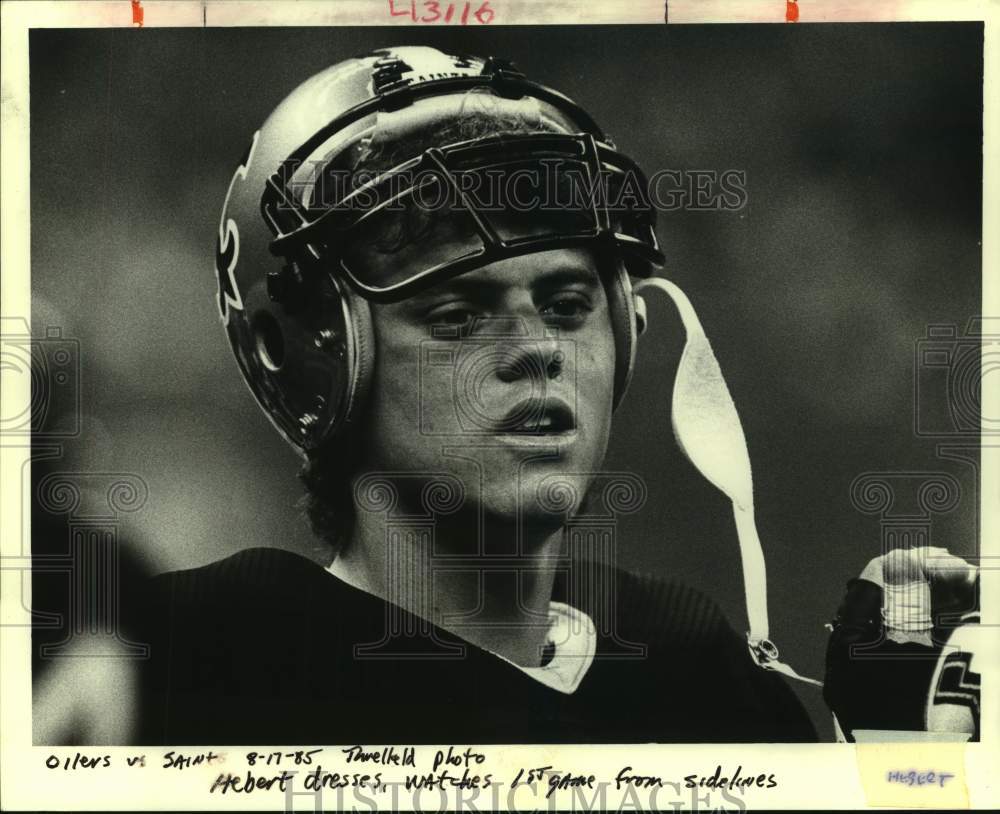 1985 Press Photo New Orleans Saints football player Bobby Hebert - nos15746- Historic Images