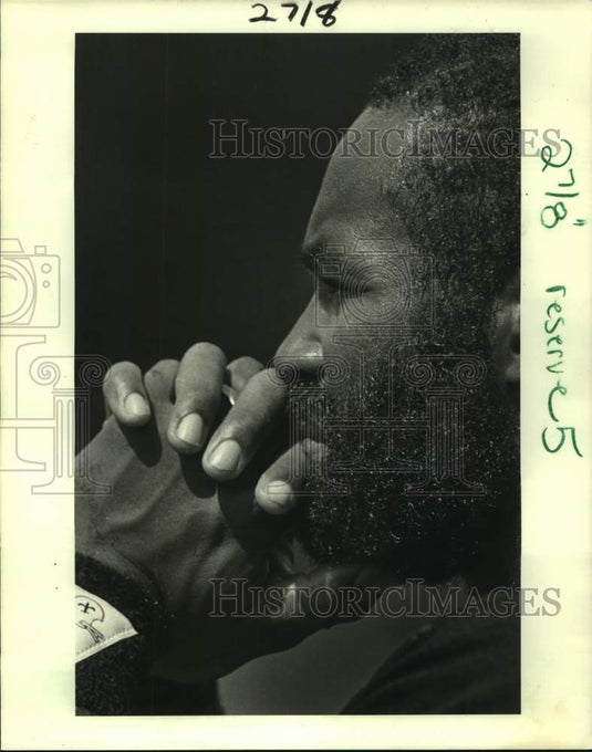 1984 Press Photo New Orleans Saints football player Greg Harding - nos16090- Historic Images