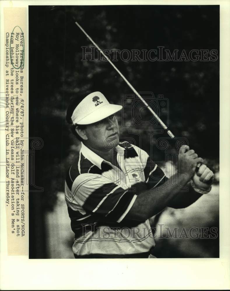 1987 Press Photo Golfer Roy Holloway at Riverlands Country Club - nos16098 - Historic Images