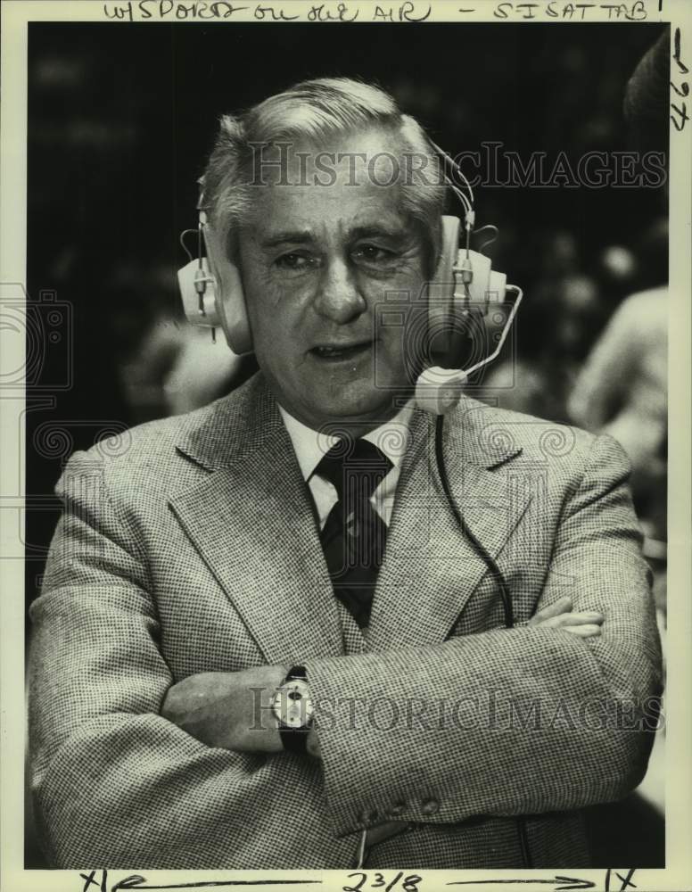 1978 Press Photo NBC Sports broadcaster Curt Gowdy - nos16135 - Historic Images