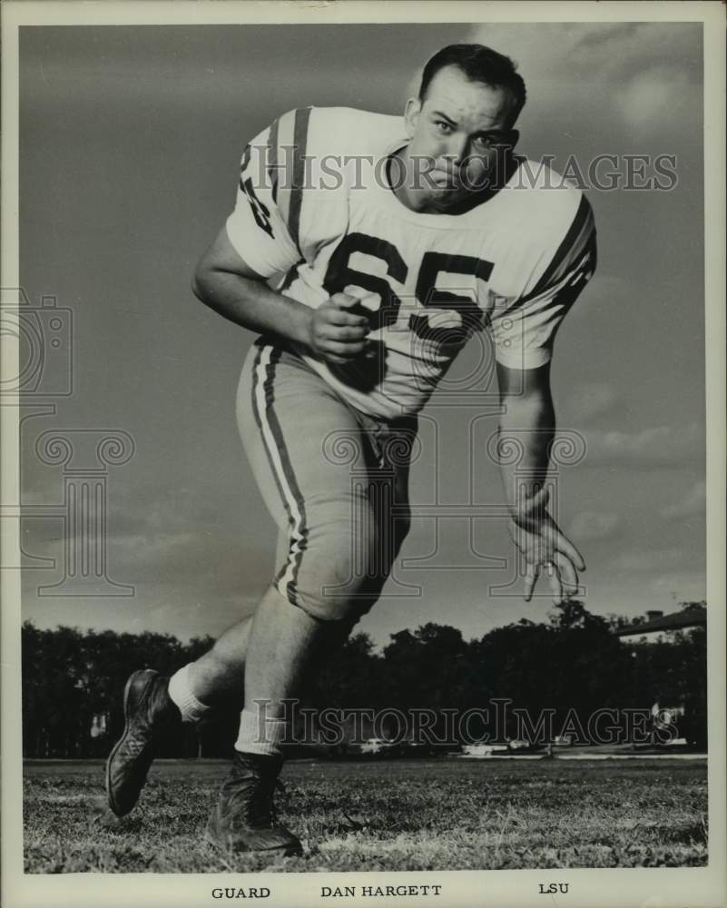 1960 Press Photo LSU college football player Dan Hargett - nos16315 - Historic Images