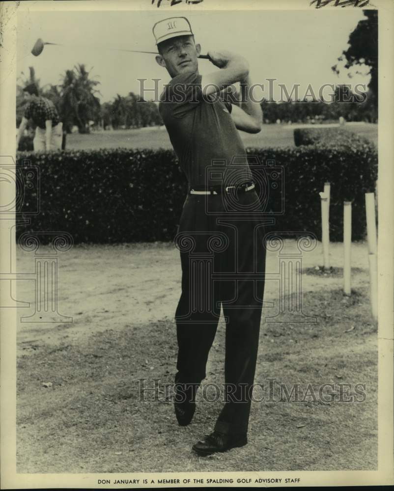 Press Photo Pro golfer Don January - nos16537- Historic Images