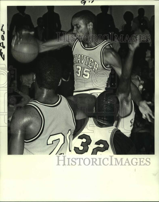 1984 Press Photo Xavier and Southern-New Orleans play men's college basketball- Historic Images