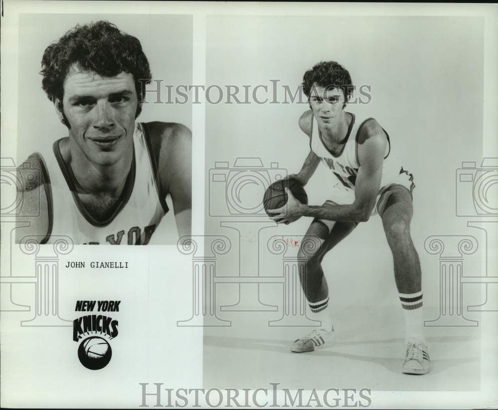 1975 Press Photo New York Knicks basketball player John Gianelli - nos16672 - Historic Images