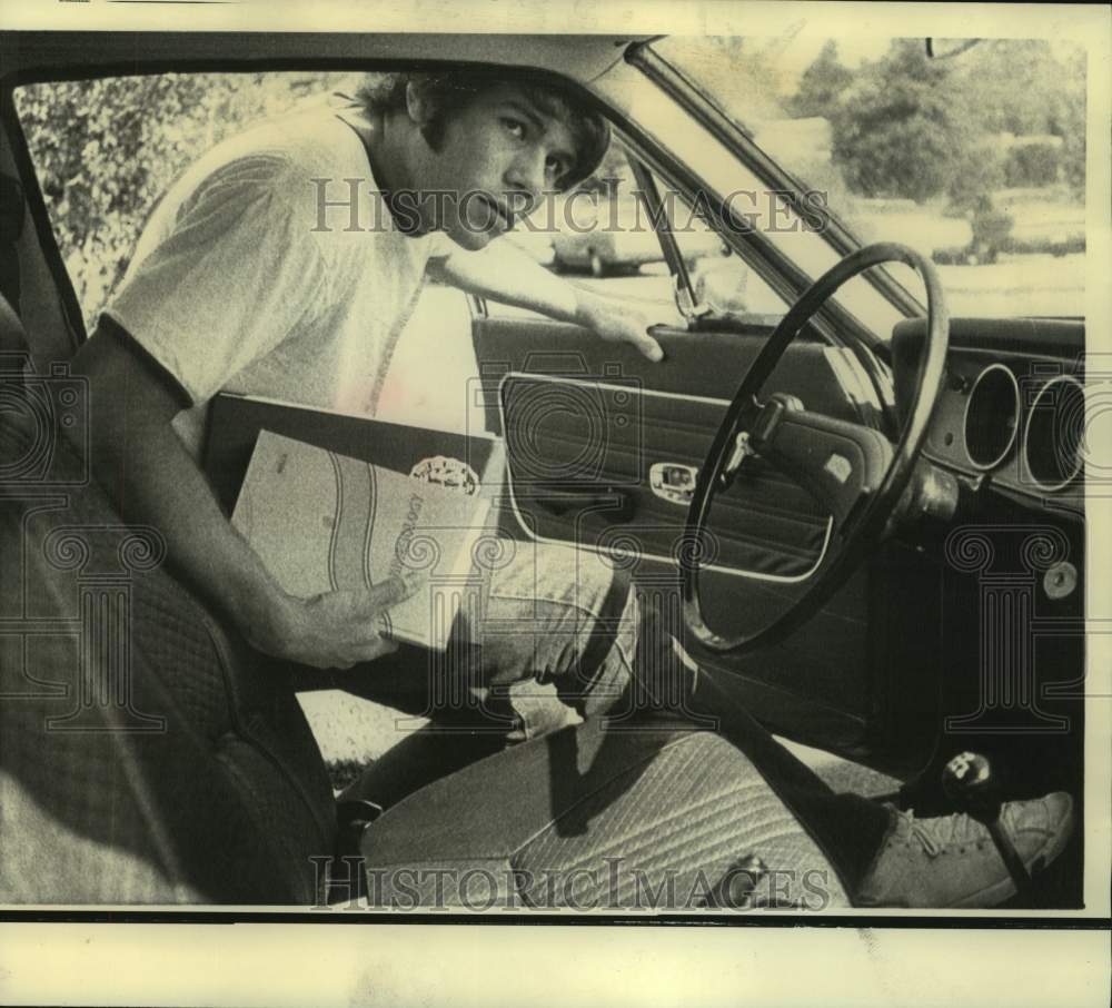 1973 Press Photo Student Jeff Gantz - nos16764- Historic Images