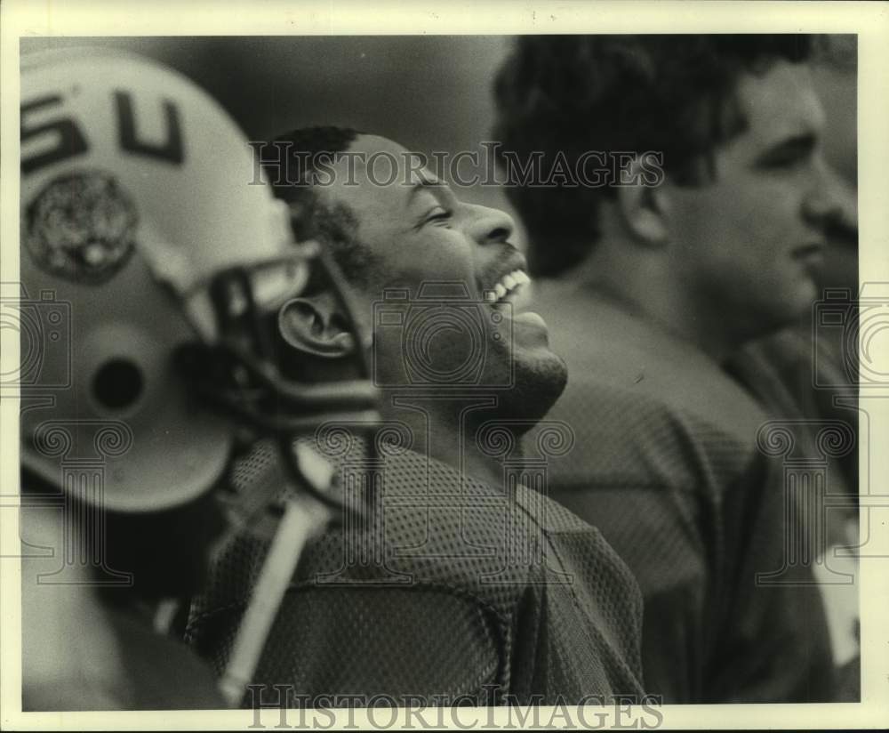 1986 Press Photo LSU college football player Norman Jefferson - nos16794- Historic Images
