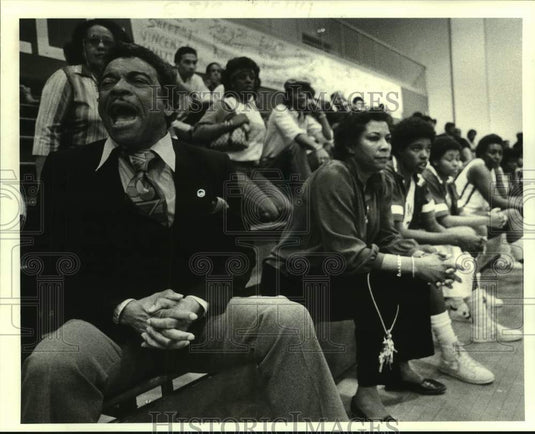 1984 Press Photo Dillard women's college basketball coach Harold Hunter- Historic Images