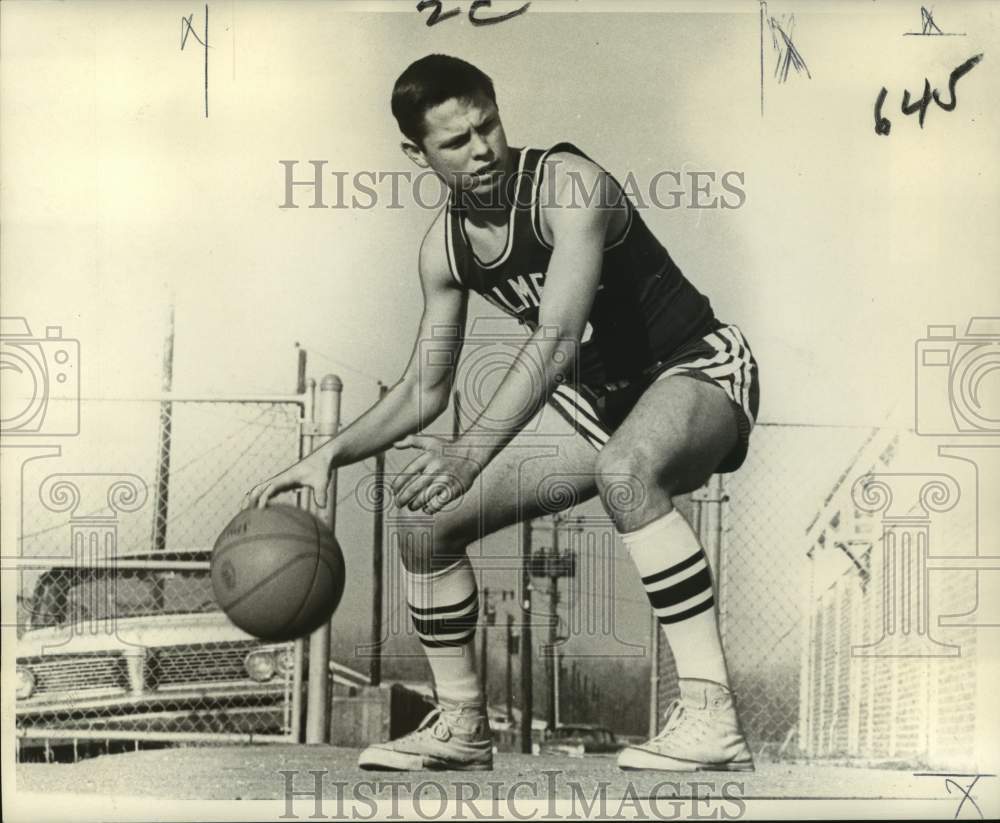 1967 Press Photo Chalmette High basketball player Lenny Juan - nos17279- Historic Images