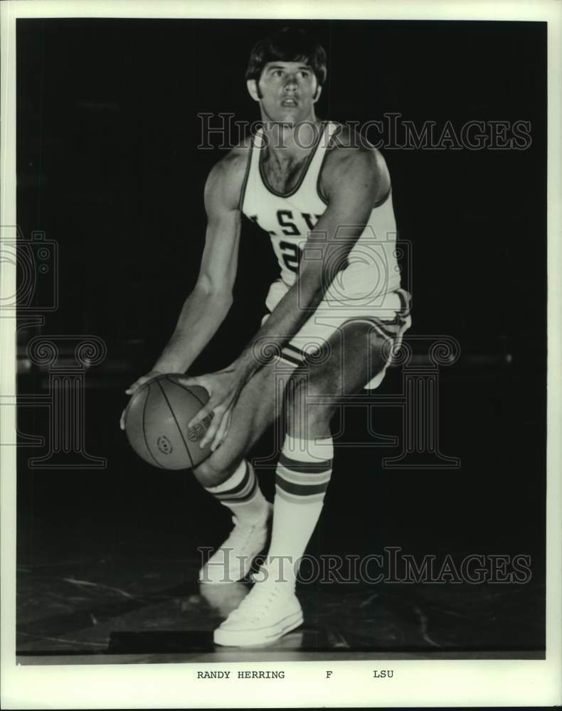 1974 Press Photo LSU college basketball player Randy Herring - nos17436- Historic Images