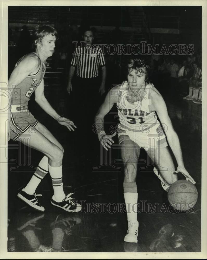 1973 Press Photo Tulane college basketball player John Kardzionak - nos17593 - Historic Images