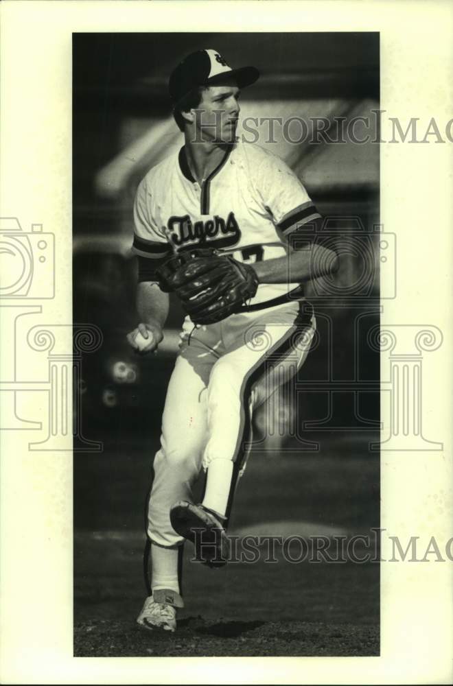 1985 Press Photo Holy Cross High baseball player Fred LaGroue - nos17782- Historic Images