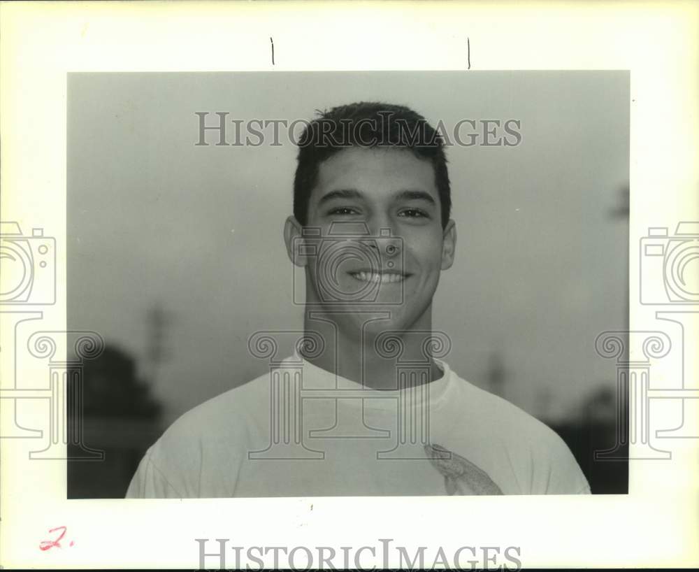 1991 Press Photo Newman High football player Mike Keck - nos18256- Historic Images