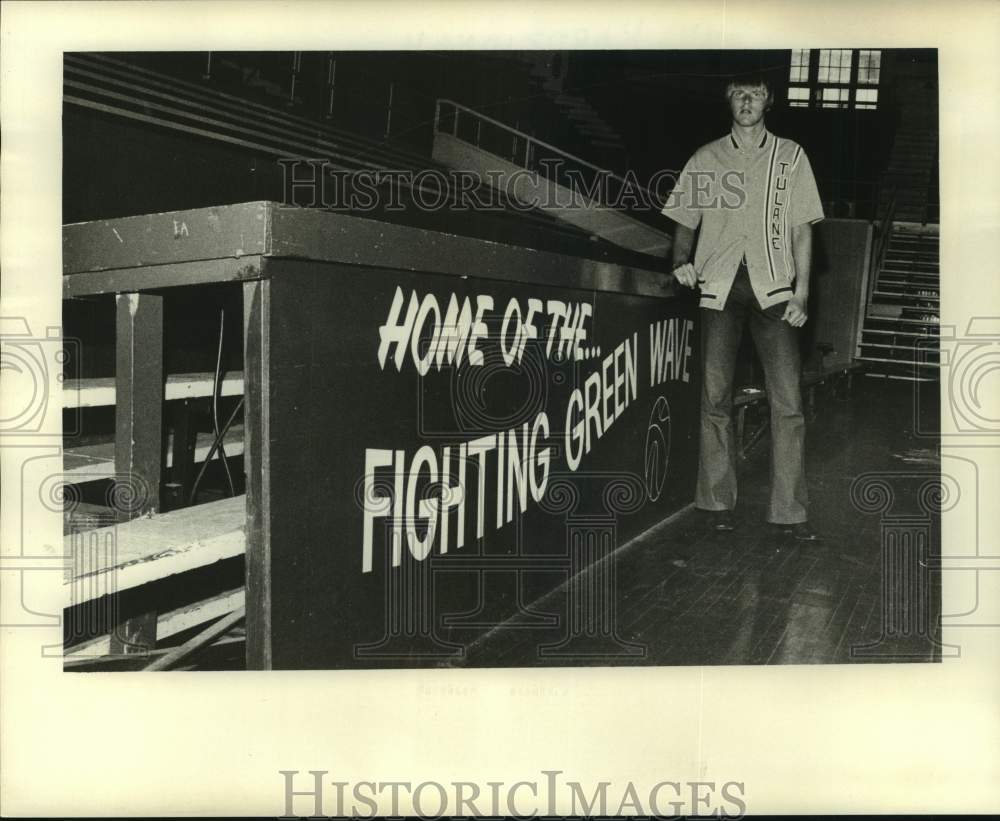 1972 Tulane college athlete John Kardzionak - Historic Images