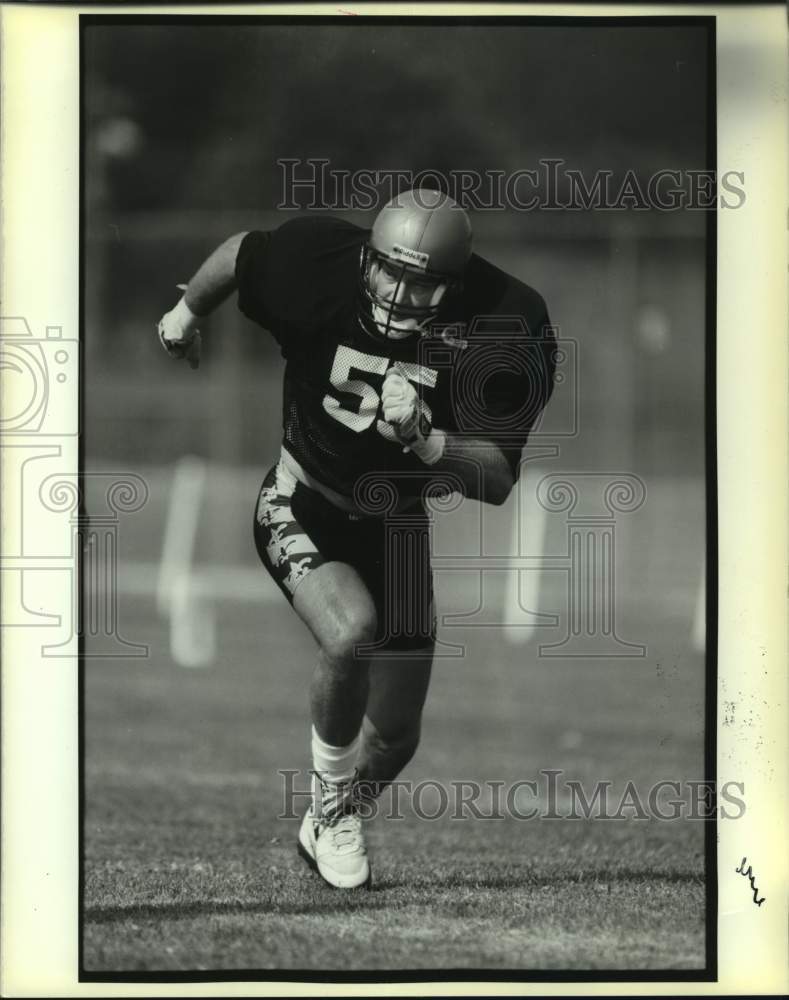 1990 Press Photo New Orleans Saints football player Joe Kohlbrand - nos18794- Historic Images