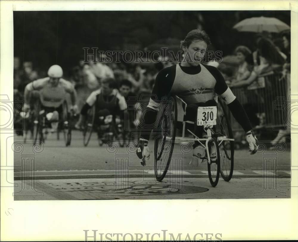 1989 Press Photo Wheelchair racer Lars Lofstren - nos18949- Historic Images