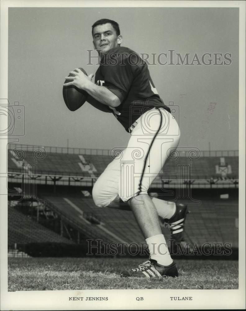 1967 Press Photo Tulane college football player Kent Jenkins - nos19081 - Historic Images