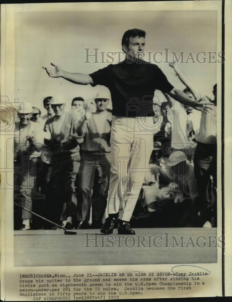 1970 Press Photo Golf -Tony Jacklin Wins U.S. Open - nos19589 - Historic Images