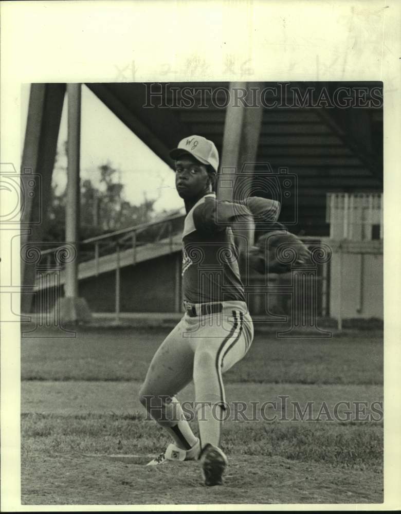 1982 Press Photo Baseball - Pitcher Blair Irvin of West Jefferson High School - Historic Images