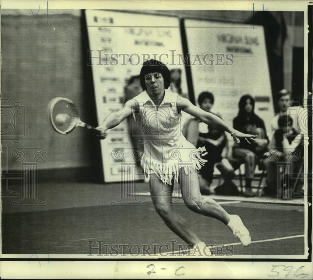 1971 Tennis - Billie Jean King in Milwaukee Invitational - Historic Images