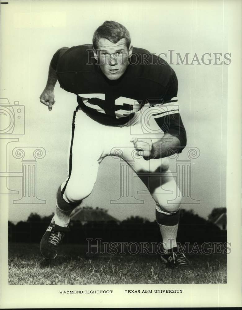1967 Press Photo Football - Waymond Lightfoot of Texas A&M University - Historic Images