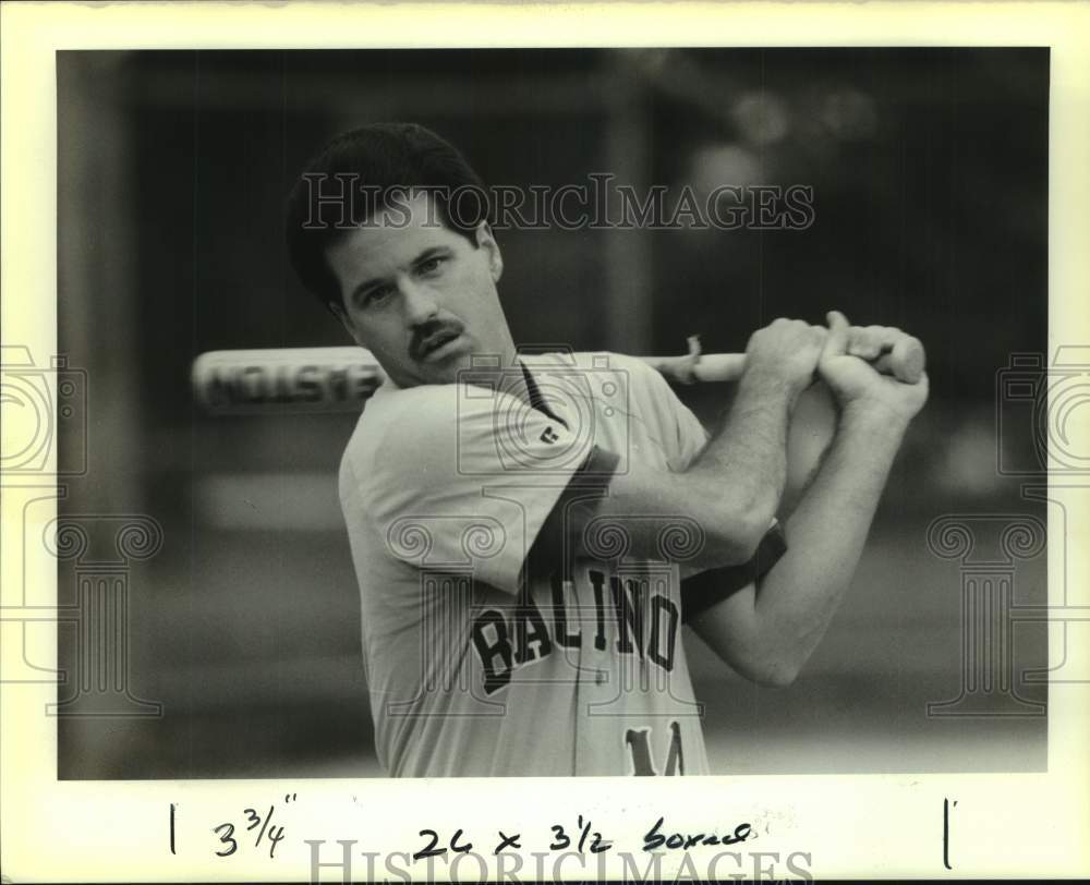 1989 Press Photo Softball player Gary Hoffman - nos21410 - Historic Images