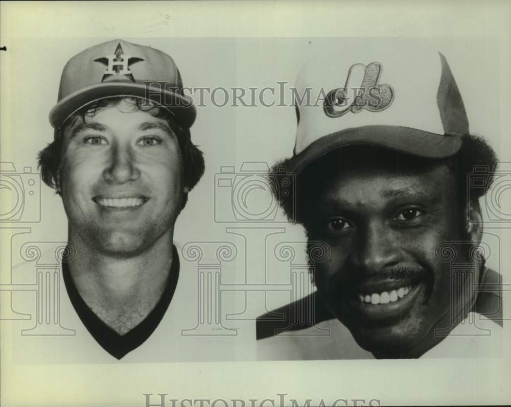 1982 Press Photo Baseball players Ray Knight and Al Oliver - nos21593 - Historic Images