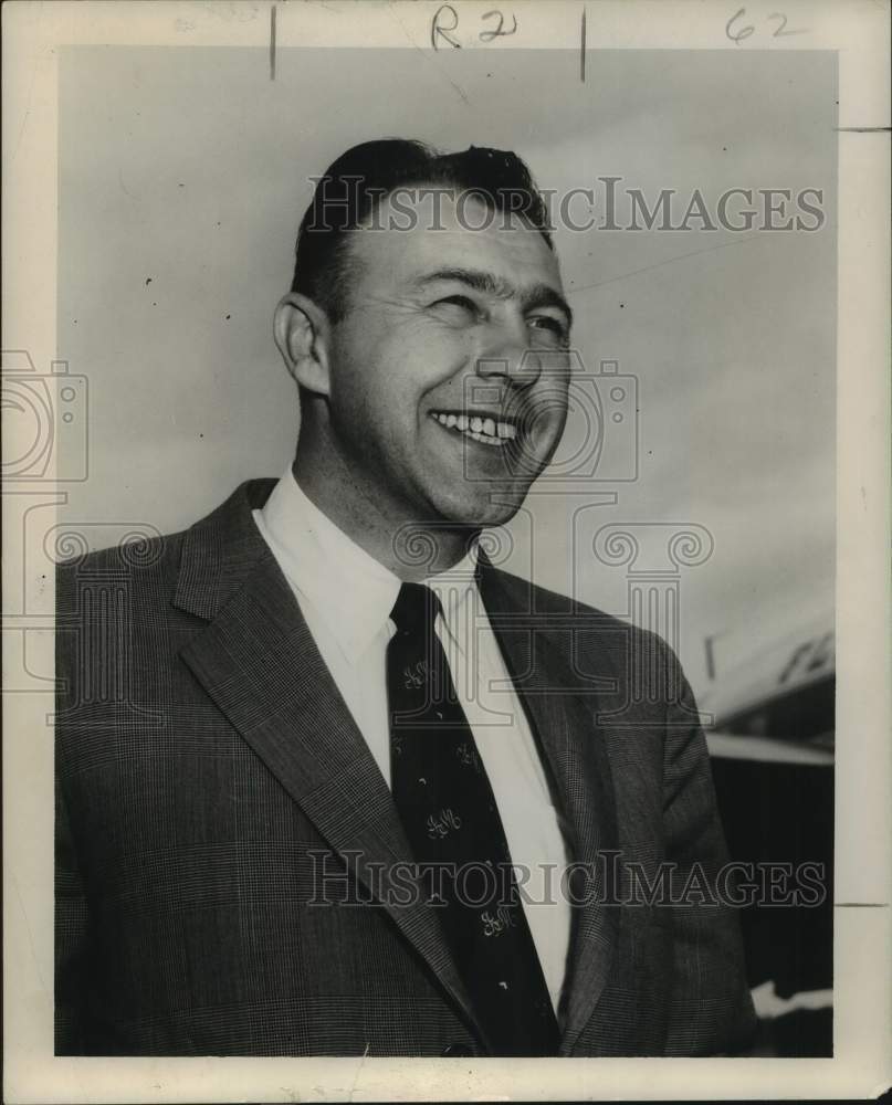 Press Photo University of Pittsburgh head football coach John Michelosen smiles - Historic Images