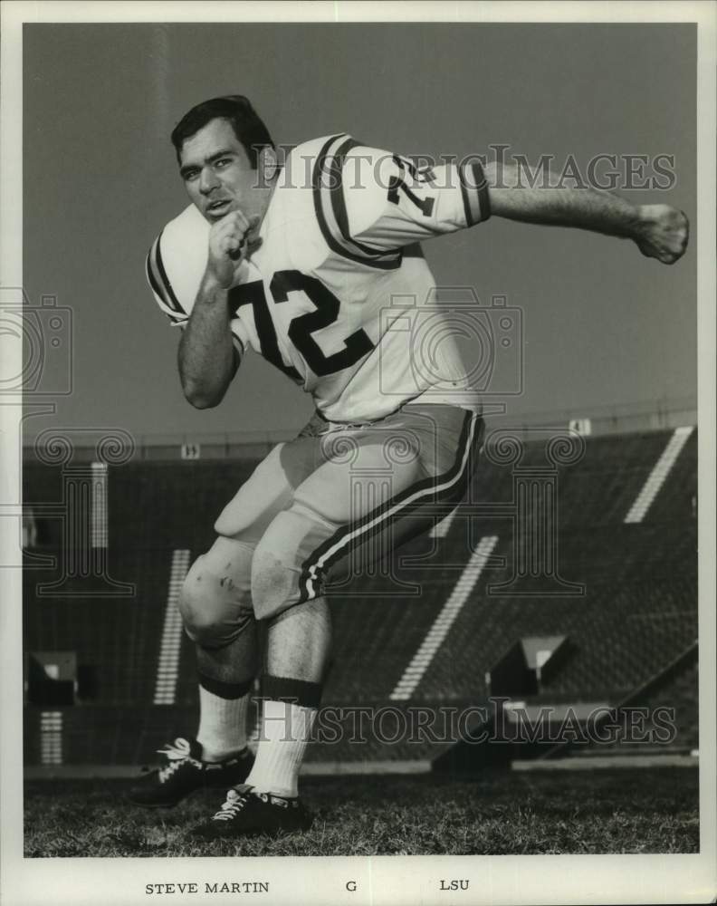 1969 Louisiana State University football guard Steve Martin poses-Historic Images