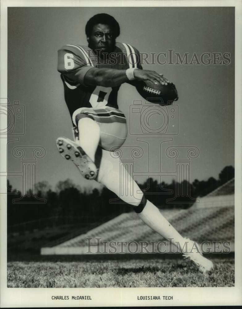 1974 Press Photo Football - Charles McDaniel of Louisiana Tech - nos22180- Historic Images