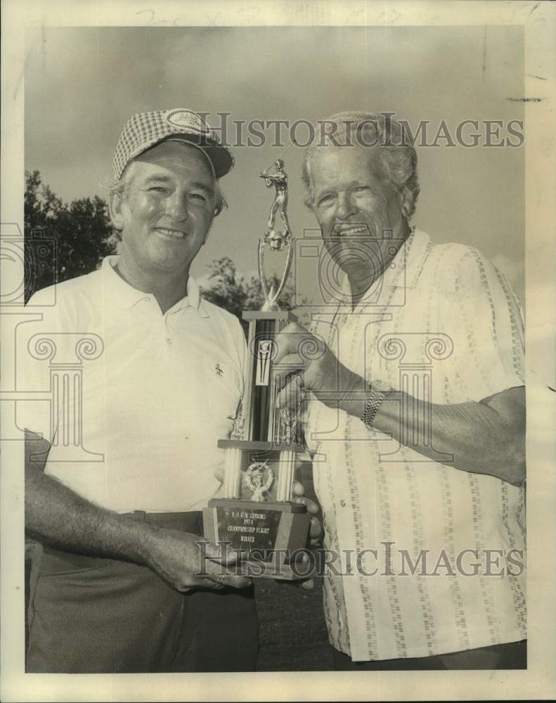 1974 Press Photo Golf - D.P. Majors &amp; George Salzmann at New Orleans Tournament- Historic Images