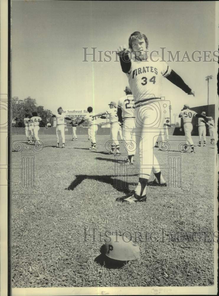 1976 Press Photo Pittsburgh Pirates baseball player Doc Medich in St. Petersburg- Historic Images